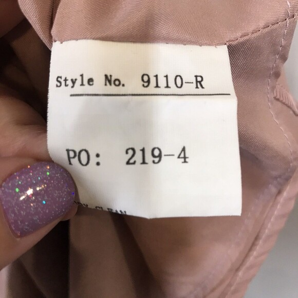 REVELRY Chiffon Pleated Sleeveless V-neck Cross Strappy Back Gown Dress Size 14 - Picture 10 of 12